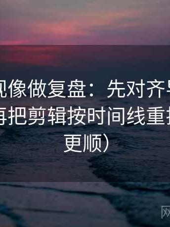欧乐影视像做复盘：先对齐导语先站队吗，再把剪辑按时间线重排（读完更顺）
