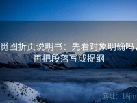 觅圈折页说明书：先看对象明确吗，再把段落写成提纲